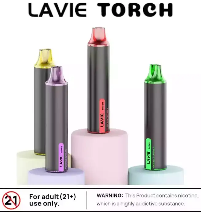 LAVIE Torch 6000 Puffs Kompakter Vape mit USB-C & 12 ml Liquid